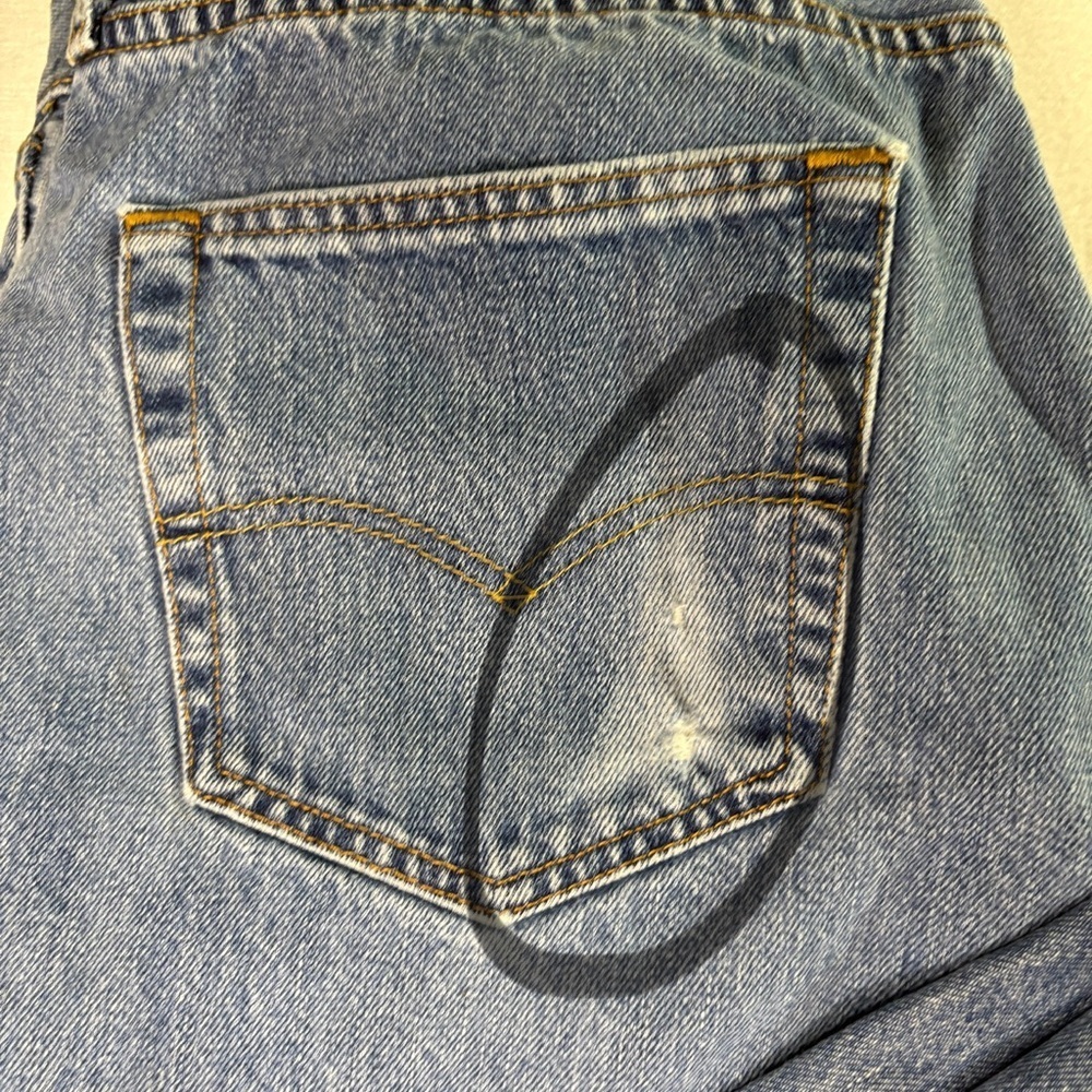 Levis 501 Jeans Mens 38x32 Blue Button Fly Straight Leg - Picture 9 of 9